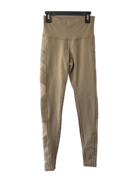 ALO Yoga Pants - ALO Yoga Neutral Taupe Activewear leggings with Logo